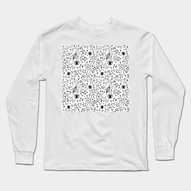 Magical doodles Long Sleeve T-Shirt by Elena Choo